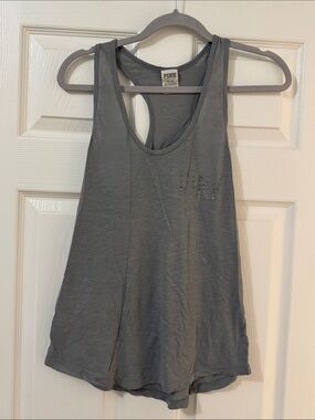 PINK Victoria's Secret Heather Gray Racerback Tank